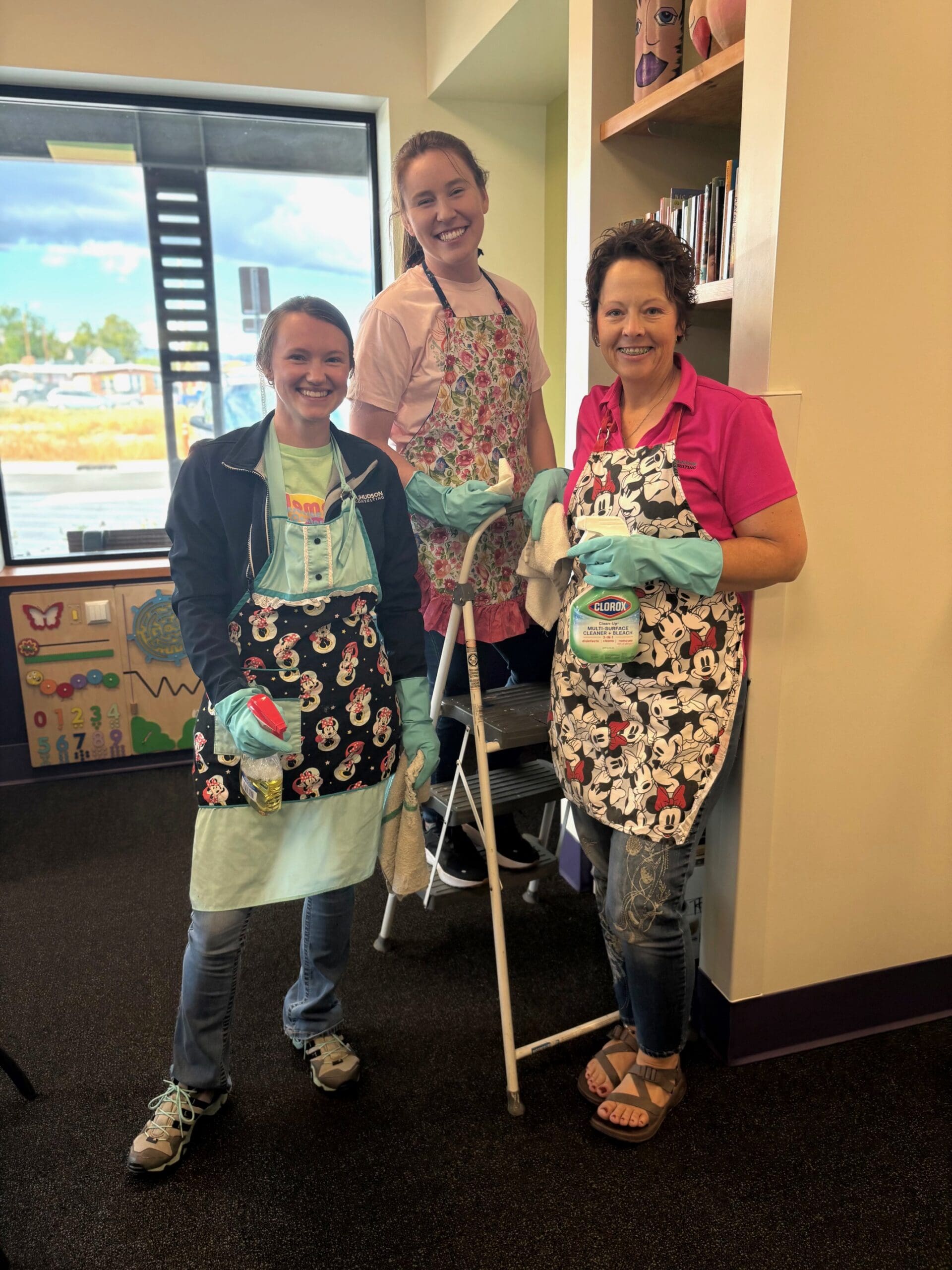 Volunteers help keep our facility sparkling